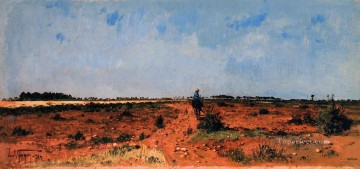 150の主題の芸術作品 Painting - 干ばつの間のデュランス川の支流の風景 ポール・カミーユ・ギグー